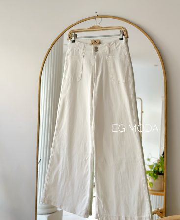 JEANS BLANCO WIDE LEG