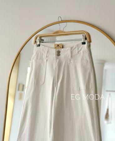 JEANS BLANCO WIDE LEG