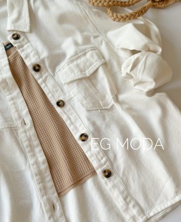 SOBRECAMISA JEANS BLANCO
