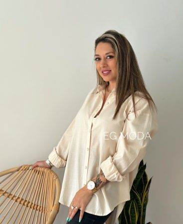CAMISA LINO OVERSIZE