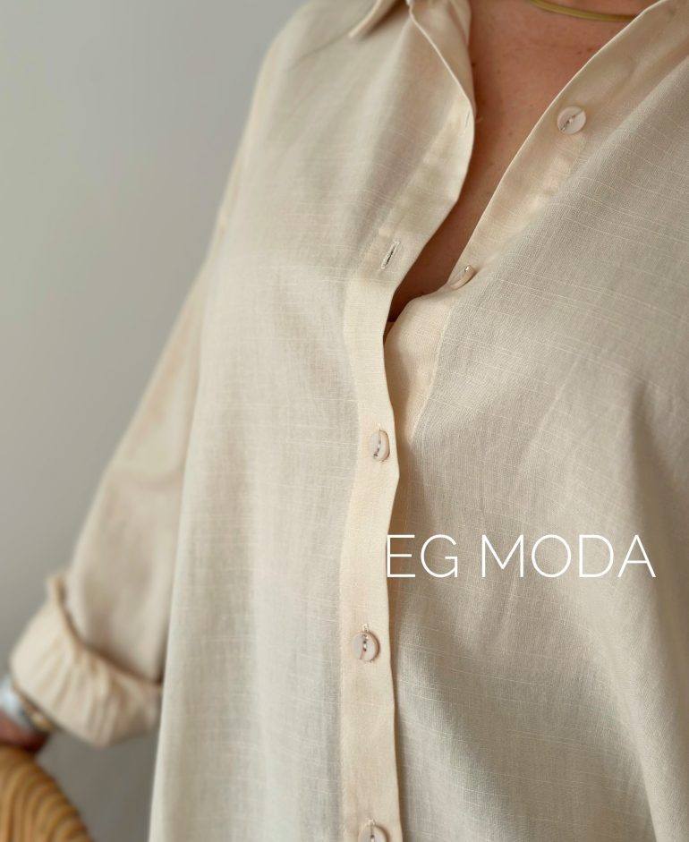 CAMISA LINO OVERSIZE