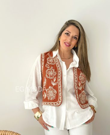 CHALECO BORDADO BOHO