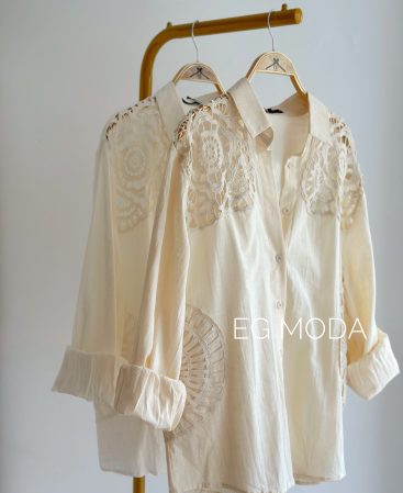 CAMISA LINO C/CROCHET