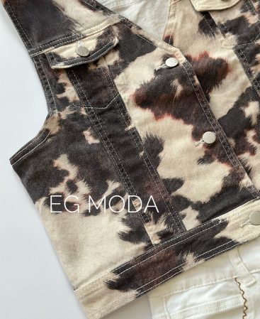 CHALECO JEANS VACA