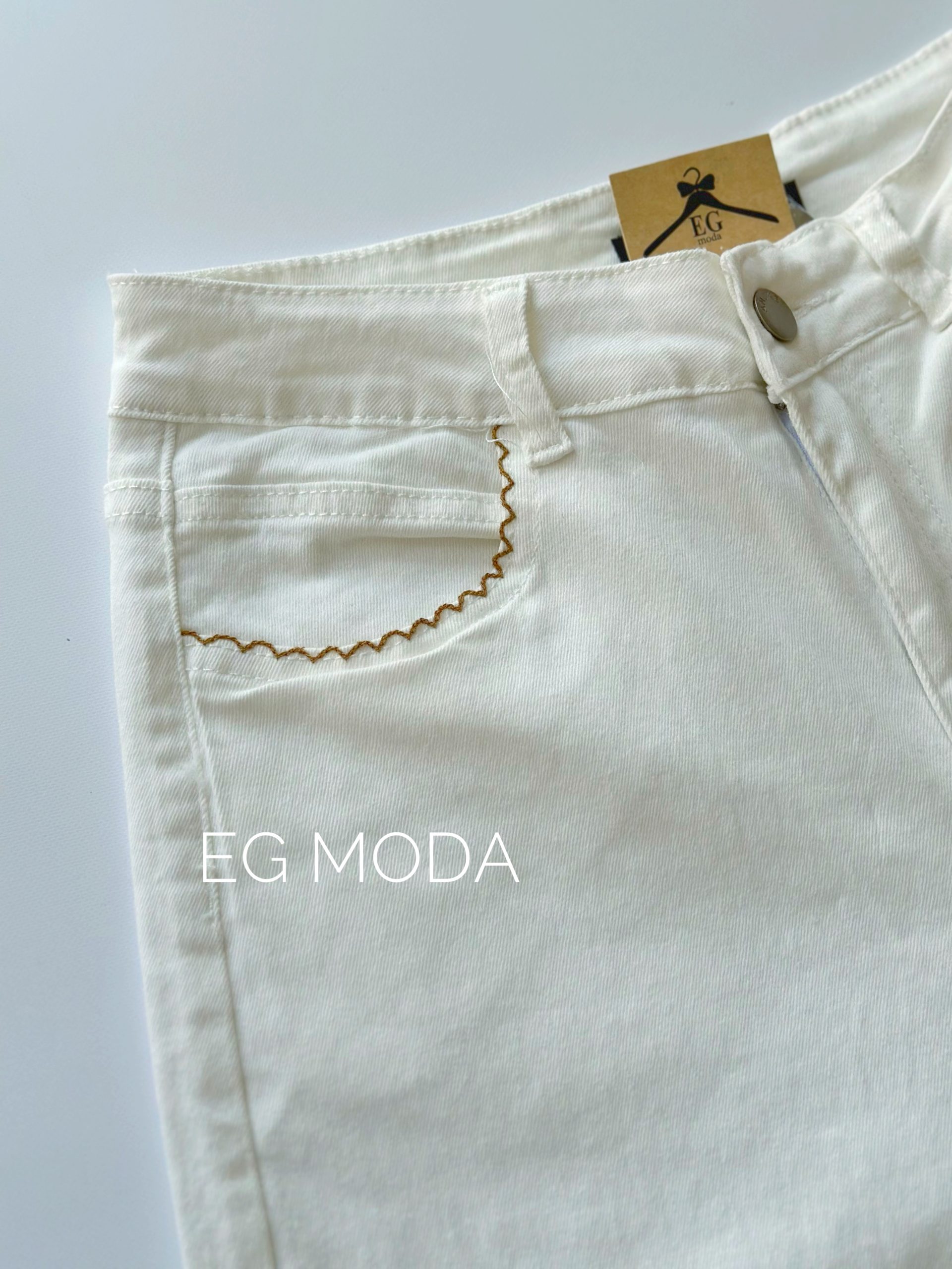 JEANS BLANCO TOBILLERO