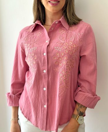 CAMISA CON BORDADO