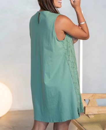 VESTIDO BRODERY Y ALGODÓN