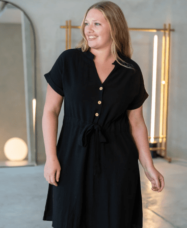 VESTIDO CAMISERO NEGRO