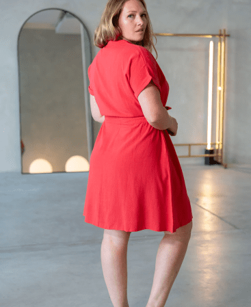 VESTIDO CAMISERO ROJO