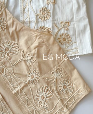 CHALECO BORDADO Flor