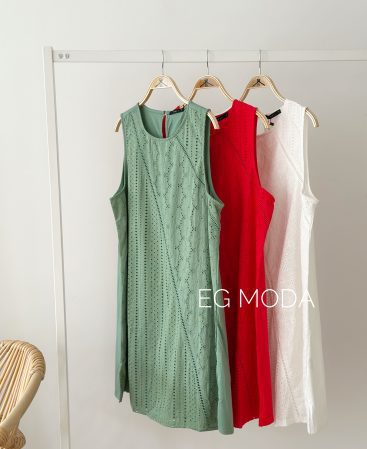 VESTIDO BRODERY Y ALGODÓN