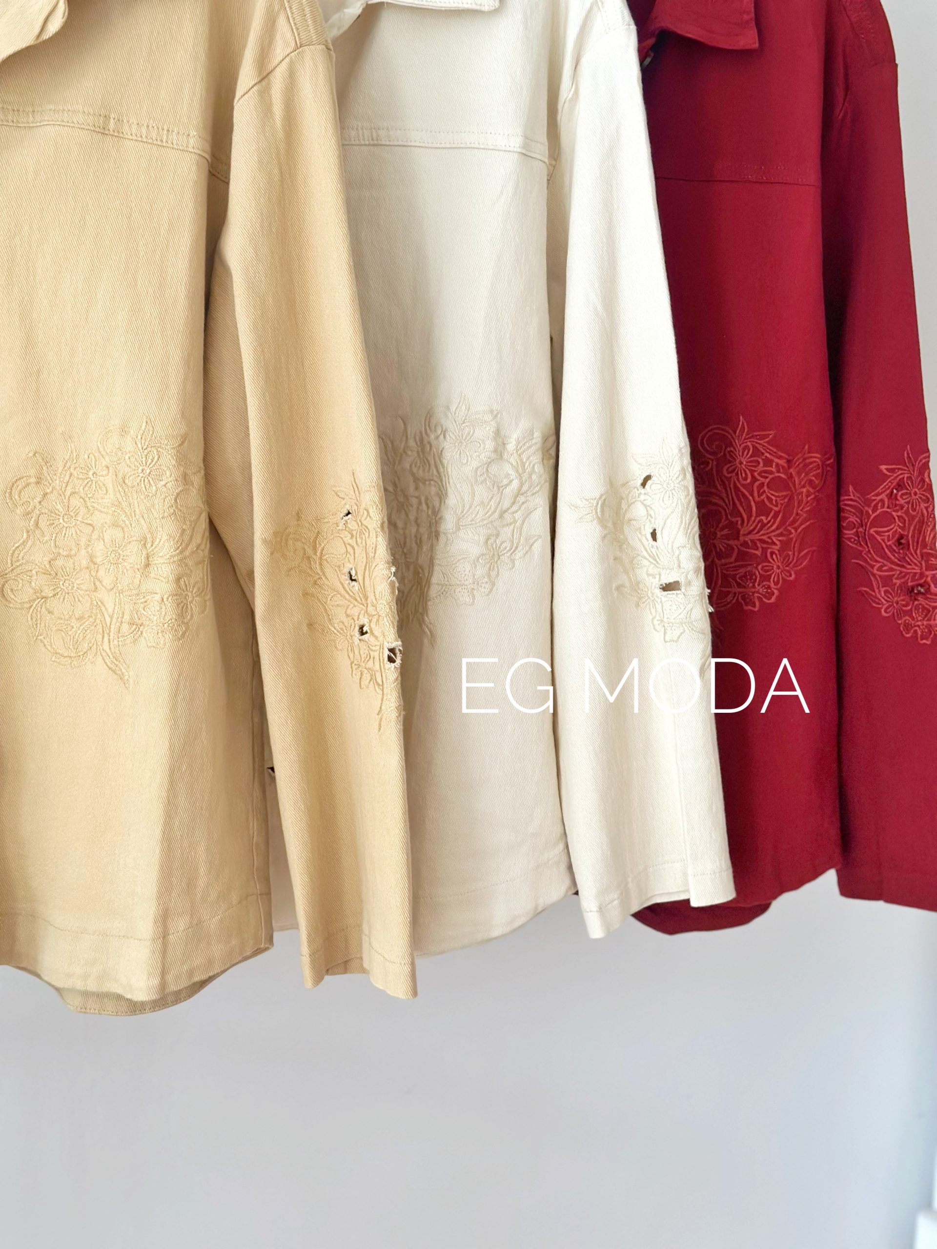 SOBRECAMISA JEANS BORDADA