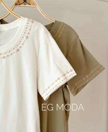 REMERA ALGODÓN C/bordado