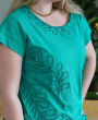 BLUSA BORDADA VERDE