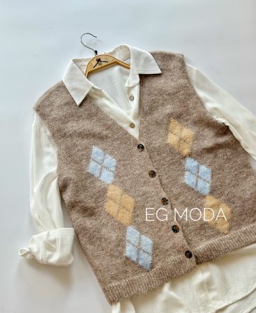 CHALECO TEJIDO C/rombos