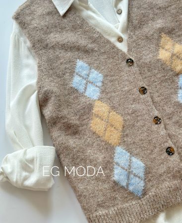 CHALECO TEJIDO C/rombos