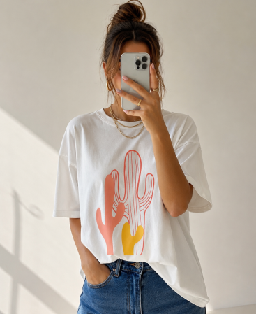REMERA OVERSIZE CACTUS