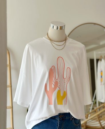 REMERA OVERSIZE CACTUS