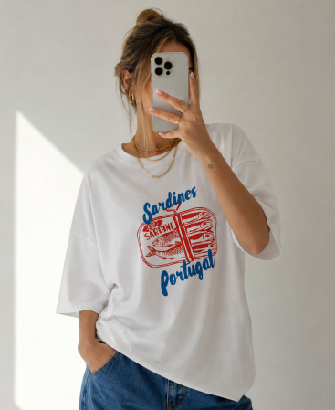 REMERA OVERSIZE SARDINAS