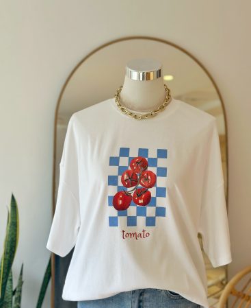 REMERA OVERSIZE TOMATE