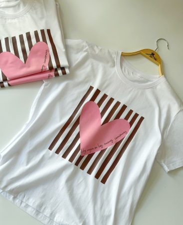 REMERA ALGODÓN C/corazon
