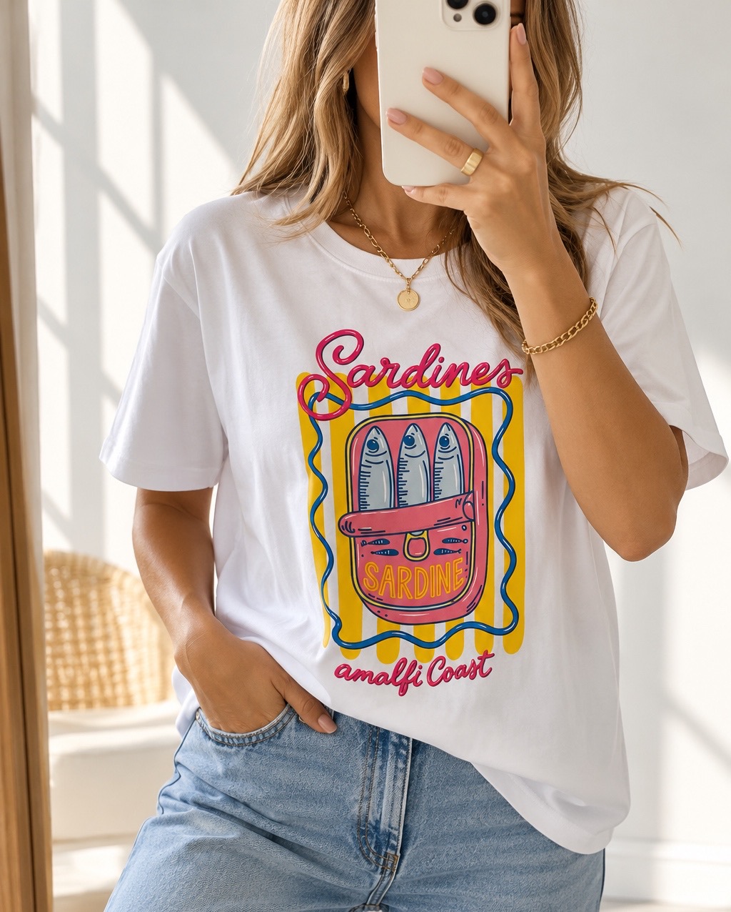 REMERA ALGODÓN SARDINA