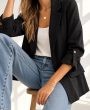 BLAZER DE LINO NEGRO