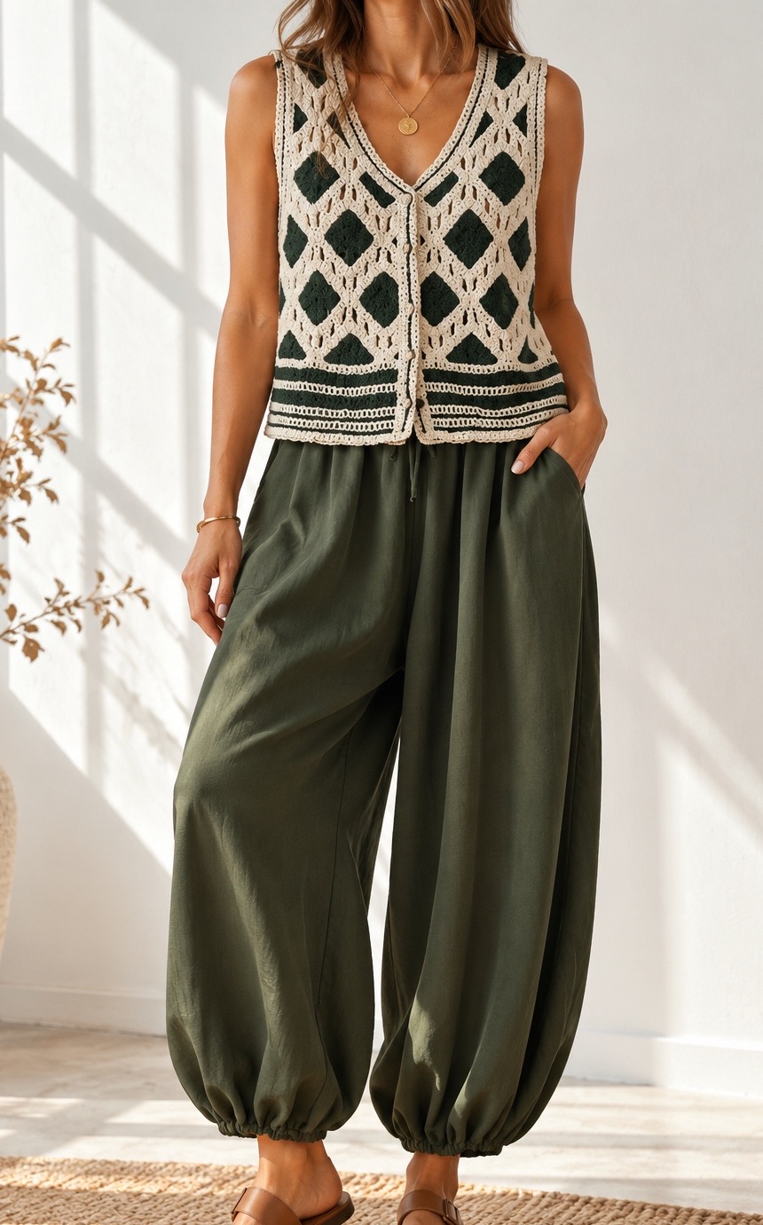 CHALECO CROCHET COMBINADO