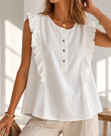 BLUSA LINO BLANCO
