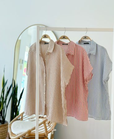 CAMISA RAYADA MANGA CORTA