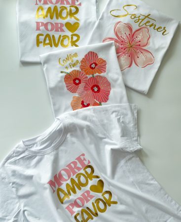 REMERA ALGODÓN C/dorado