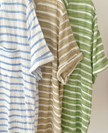 CAMISA RAYADA EN ALGODON