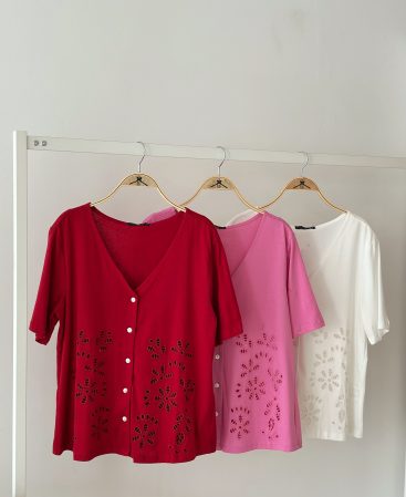 BLUSA EN ALGODÓN C/bordado