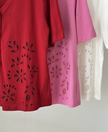 BLUSA EN ALGODÓN C/bordado